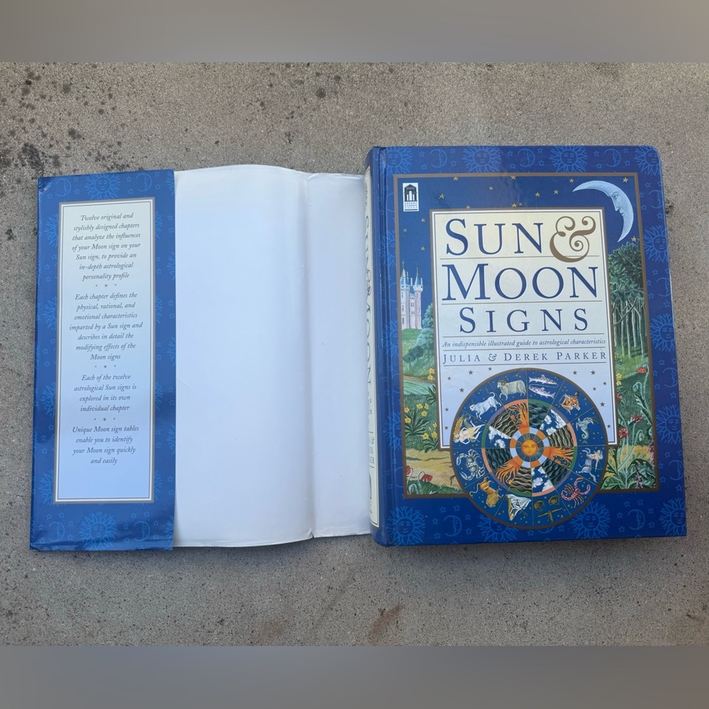 Hardcover “Sun And Moon Signs” Book by Julia & Derek Parker - Picture 6 of 8
